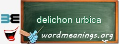 WordMeaning blackboard for delichon urbica